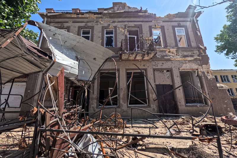 Последствия затопления Голой Пристани в Херсонской области. Россия