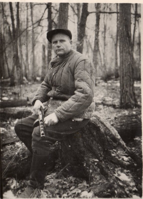 In the Svaryn forest. Belarus, Brest region, 1943 
 