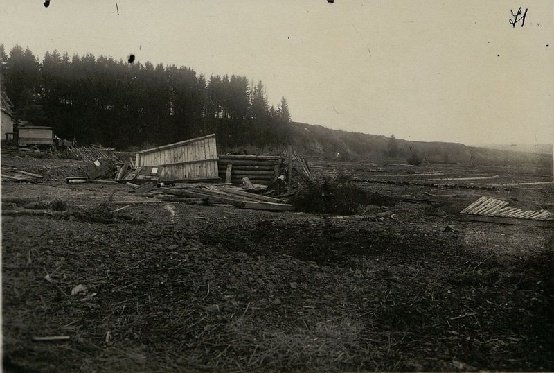 Image: Enemy firing point in the Trsten area. Action zone of the 17th Guards Rifle Corps