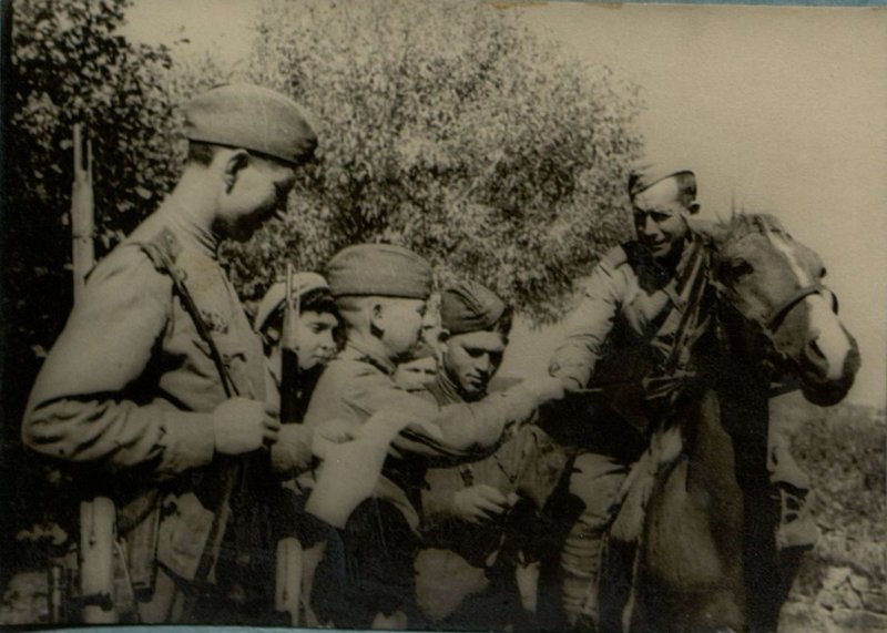 Image: Combat training in the area of the Neisse river before the start of the spring offensive in 1945
