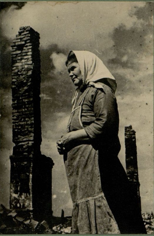 Image: The Germans left her homeless
