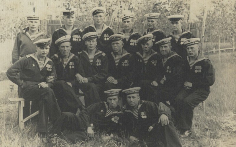 Sailors of the 2nd Luninetsk Red Banner Brigade of River Ships, participants in the Victory Parade in Moscow