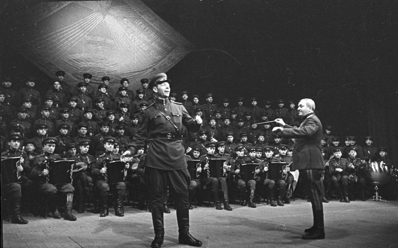 The Red Banner Ensemble of the Red Army song and dance of the Soviet Union (Finland)