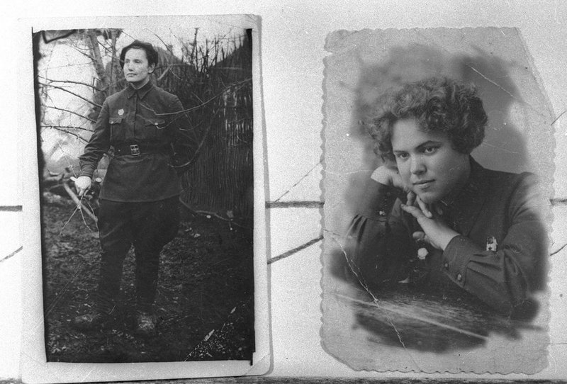 Portraits of pilots of the all-female 46th Taman Guards Night Bomber Aviation Regiment
