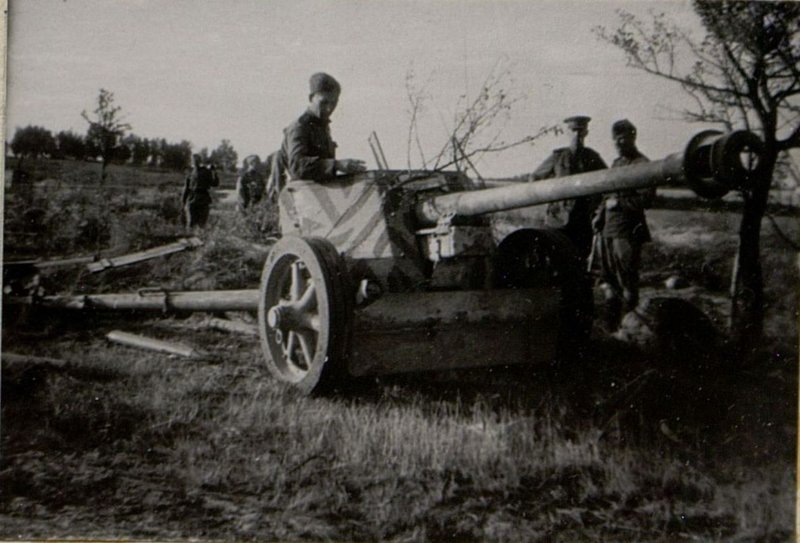Image: A gun captured by tankers in the Elina area