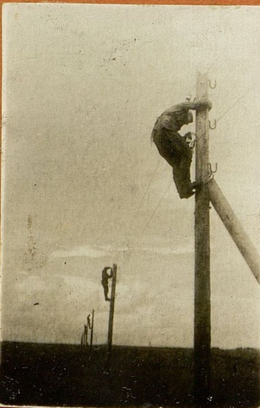 Фотография: Подвеска линий связи