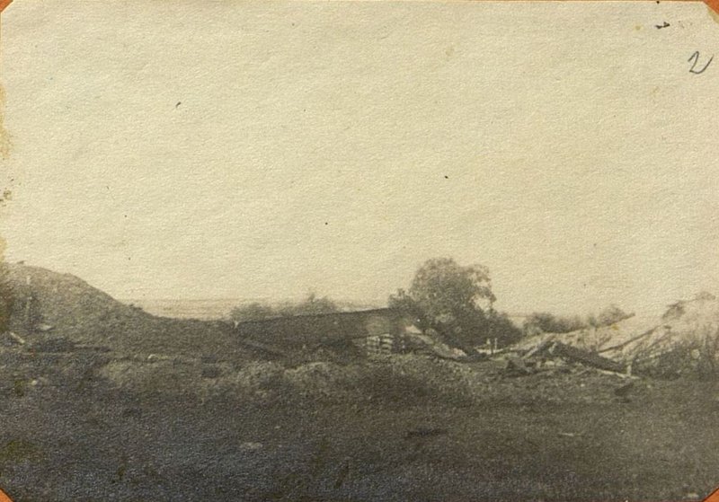 Image: The destroyed bridge over the Studena river 33 km. gk 0 + 85 Ot. 13 m. At the station. Kupov Potutory - Hodorov