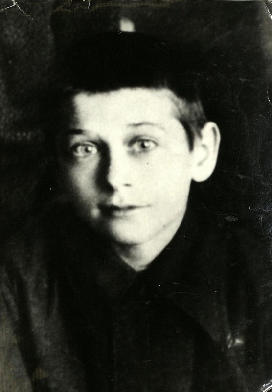 Grigory Semyonovich Sklyarov (1925-1942), scout of a partisan group operating in the area of ​​the village of Maslekovka (executed August 15, 1942)