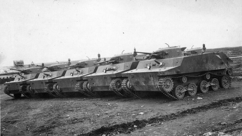 Japanese amphibious tanks Type 2 Ka-mi seized on Shumshu island