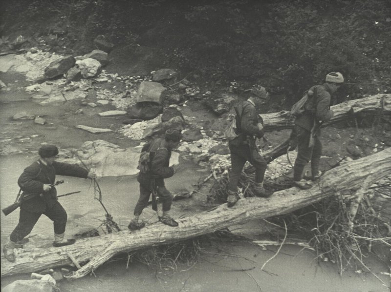 In the partisan camp. Scouts are sent into the enemy’s rear