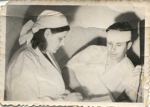 At the wounded major