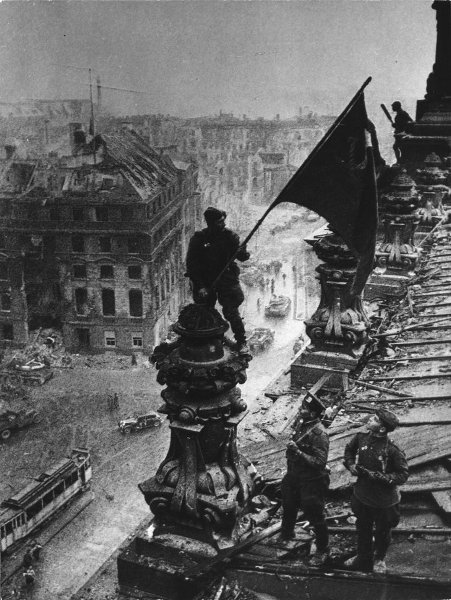 Victory Banner over the Reichstag Building