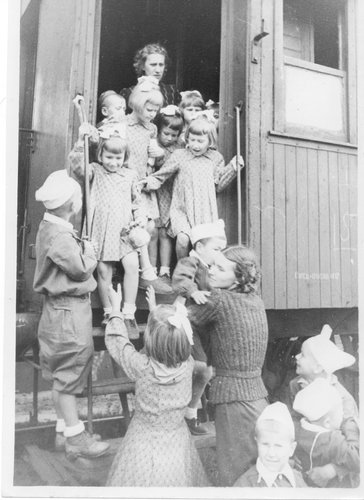 Эвакуация детей из Ленинграда. Московский вокзал