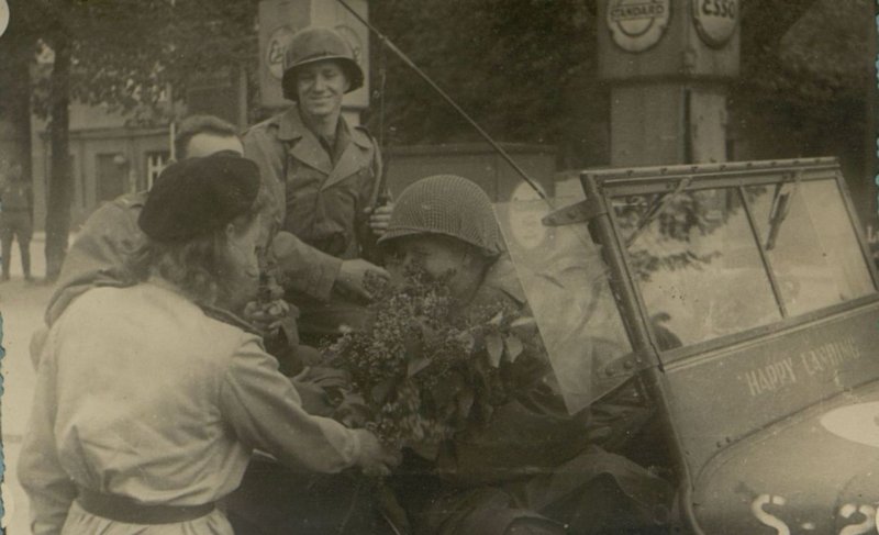 Фотография: Встреча с союзниками на Эльбе