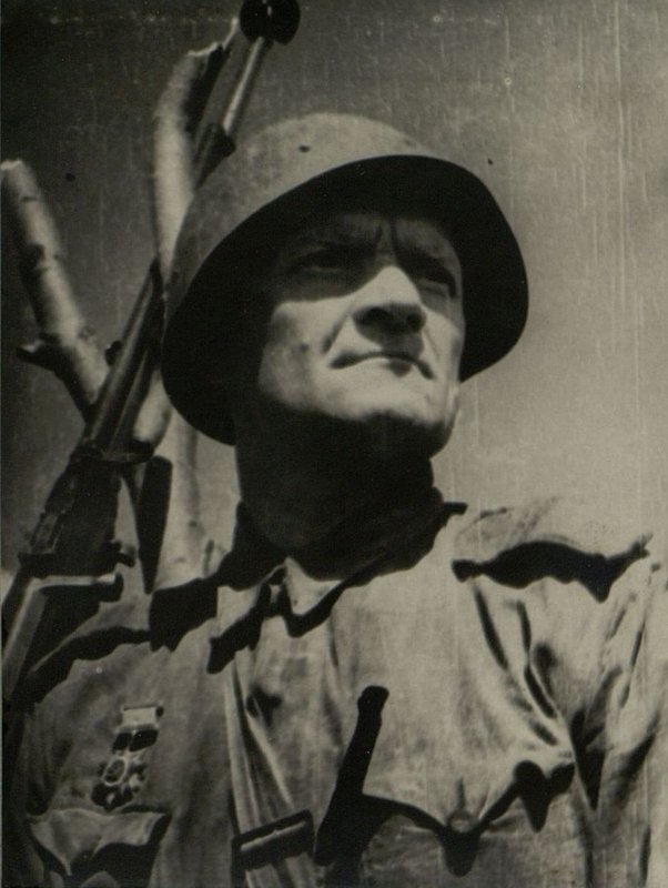 Image: Armor-piercer V. Chaplygin. He shot down a Ju-88 plane from armor-piercing