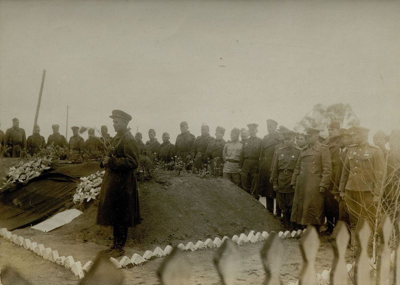 Image: Photos of monuments on mass graves