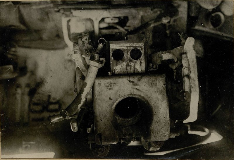 Image: The internal structure of the self-propelled gun "Ferdinand"