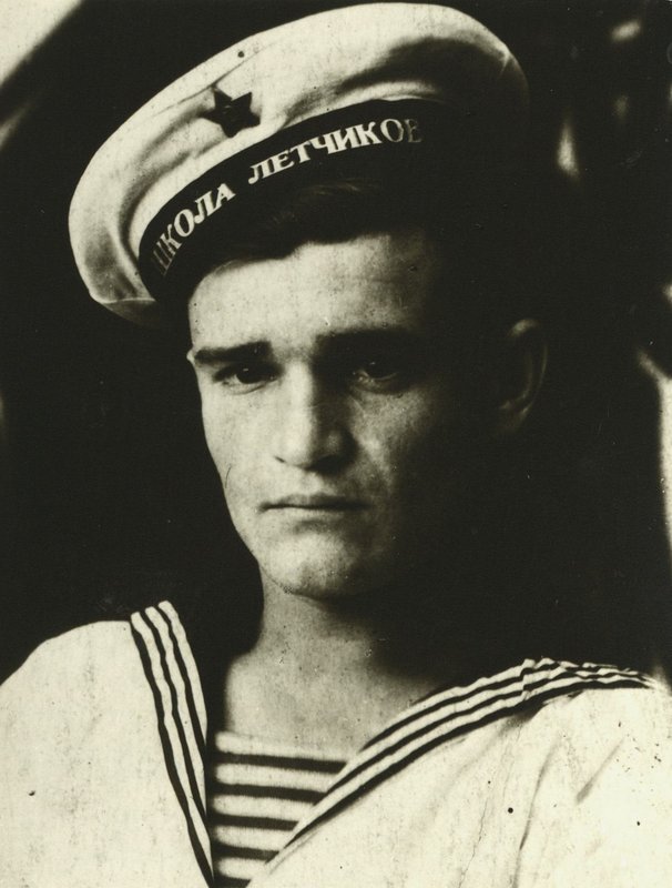 Sergeant Boyarinov V.E. during his studies at Sea Pilots School No. 3