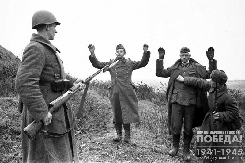 German soldiers in captivity