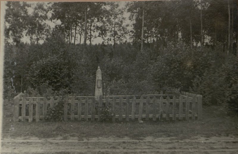 Image: Military burial, Grodno region, Zelvensky district, Platyanichsky village council, Yarnovo, to the west of 500 m along the Volkovysk-Slonim highway