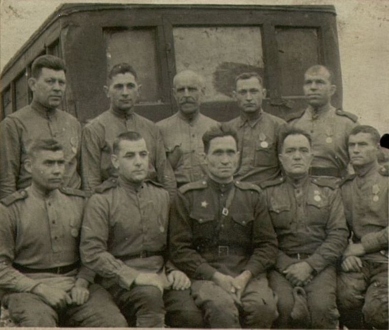 Image: The personnel of the regiment's repair platoon coped well with the repair of tractors and vehicles, which ensured the non-stop advance of the regiment in pursuit of the retreating enemy from the city of Kerch to Sevastopol. April-May 1944