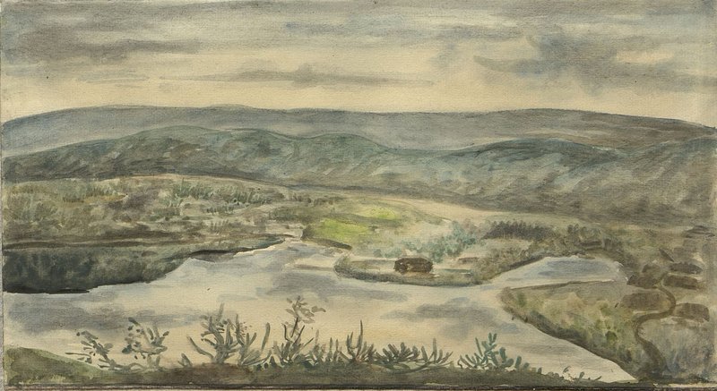 Image: View of the lake at the location of the 3rd rifle battalion