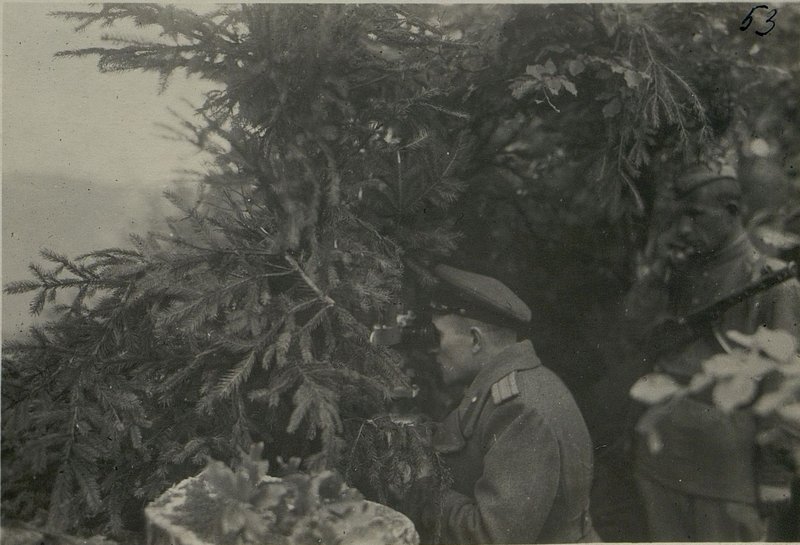 Image: Artillery observation post in the city Chertezh