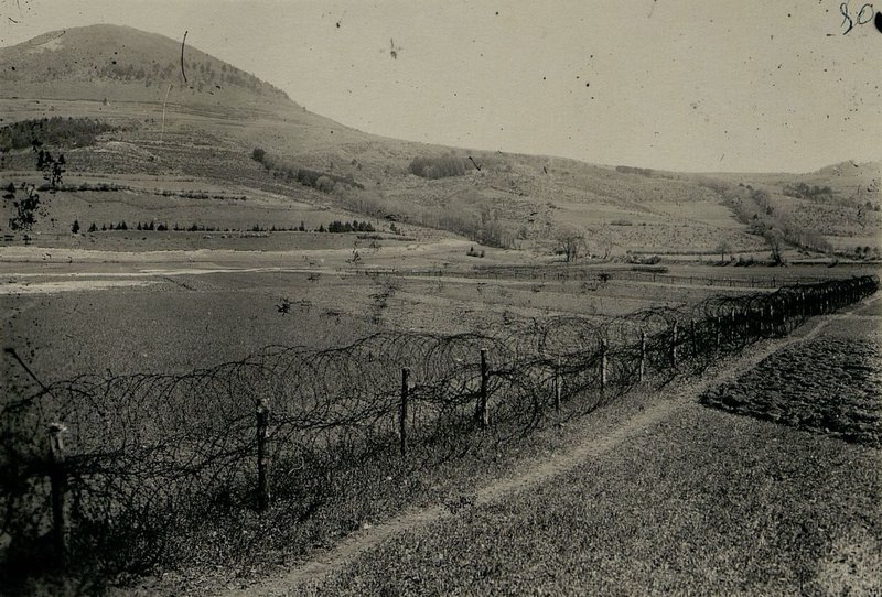 Image: Wire fence northeast of Zilina. In the zone of action of the 17th Guards Rifle Corps