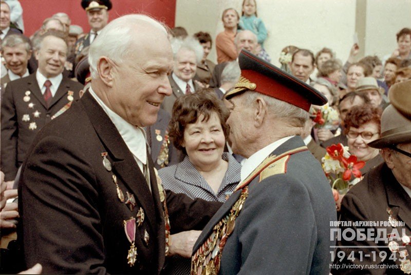 Meeting of veterans of the Great Patriotic War during the Victory day celebration
