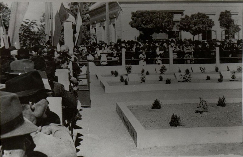 Image: Town of Divovan. Funeral rally at the military cemetery