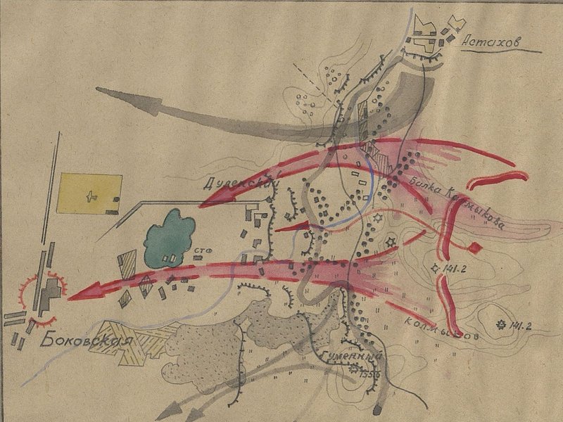 Image: Combat route of the 41st guards rifle regiment