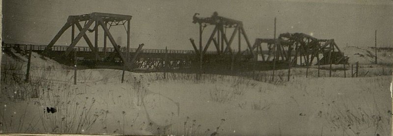 Фотография: Общий вид восстановленного моста через реку Беседь линии Унеча-Кричев