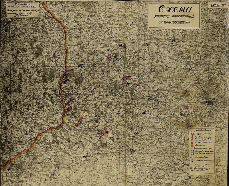 Фотография: Схема земного обеспечения самолетовождения