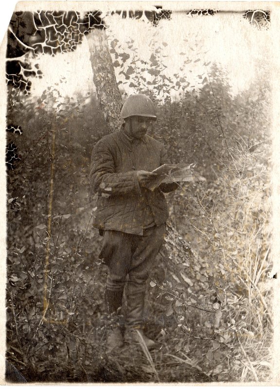Chief of the Operational Department of the 153rd Rifle Division N. Sichkar, Smolensk Region, August 1941