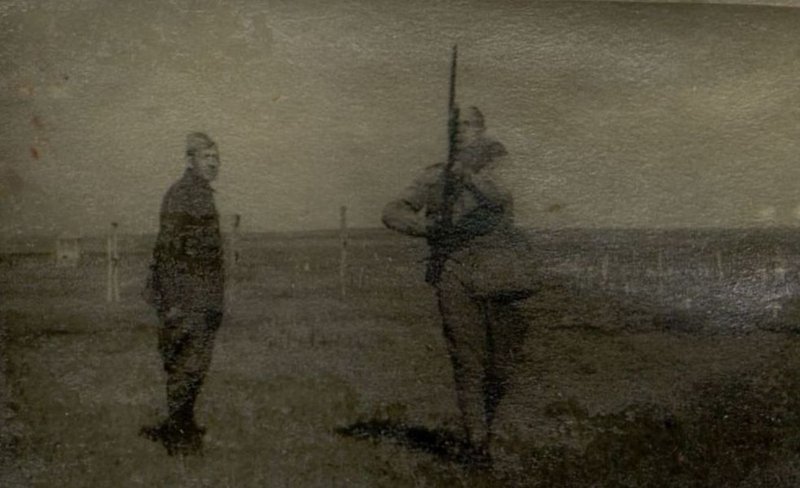 Фотография: На занятиях строевой подготовки