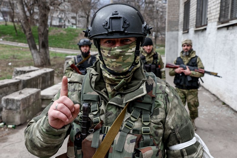 Ситуация в Мариуполе. Военнослужащие СОБРа "Ахмат"