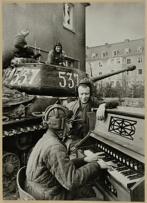 "Tank Crew Led by Lieutenant Dyagterev Awaiting Orders" 
