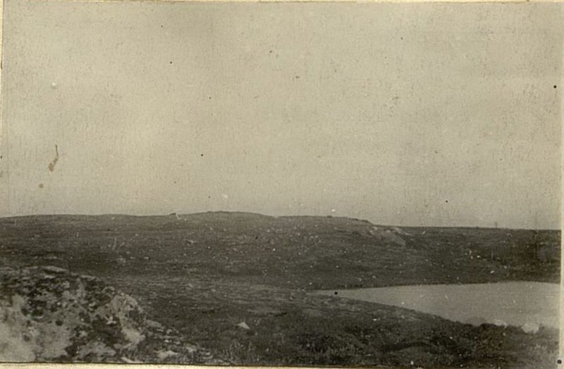 Image: View of the "Hat" height. Trenches and firing points are visible on the horizon