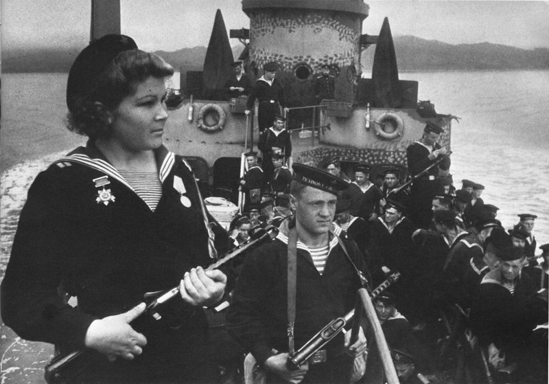 Marines of the Pacific Fleet en route to Port Arthur